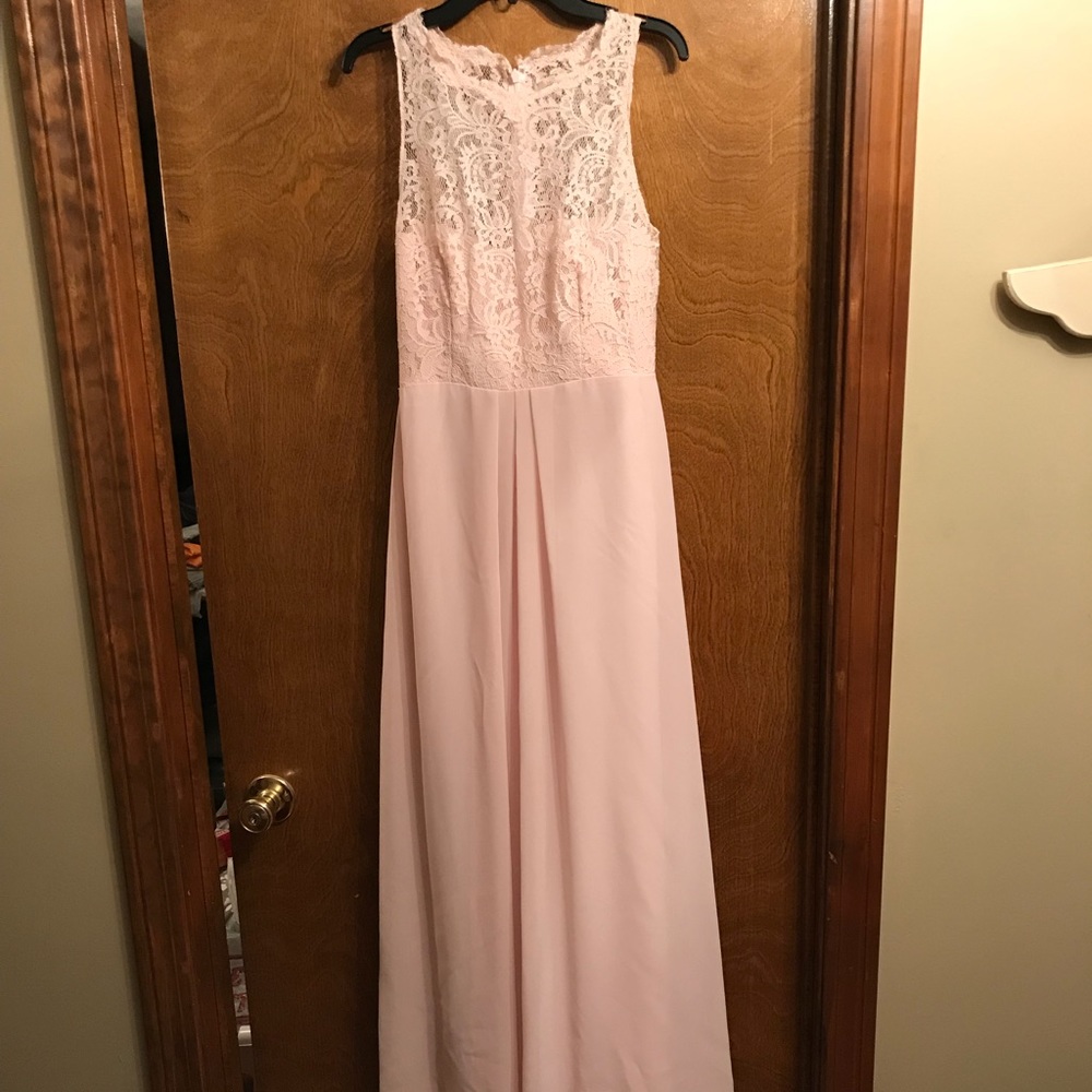 After Six High Neck Lace Dress